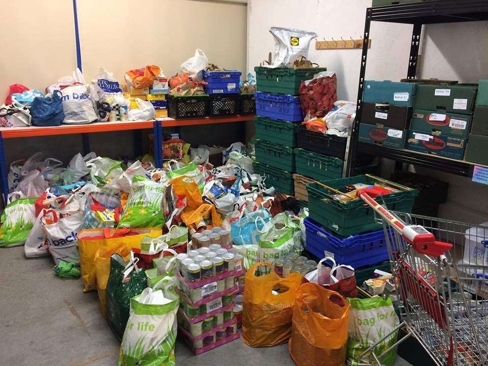The food bank relies on support from the community