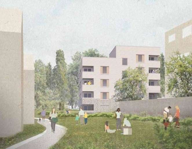 The development would see 11 new social homes built. Pictures: Bell Phillips Architecture/Canterbury City Council