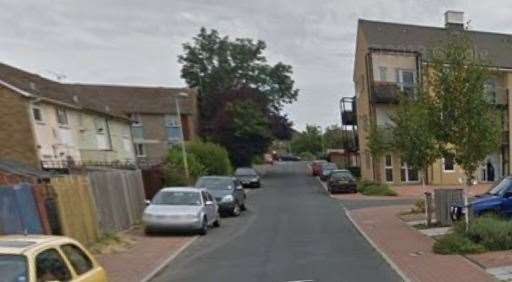 The attack happened in Bredgar Close, Ashford