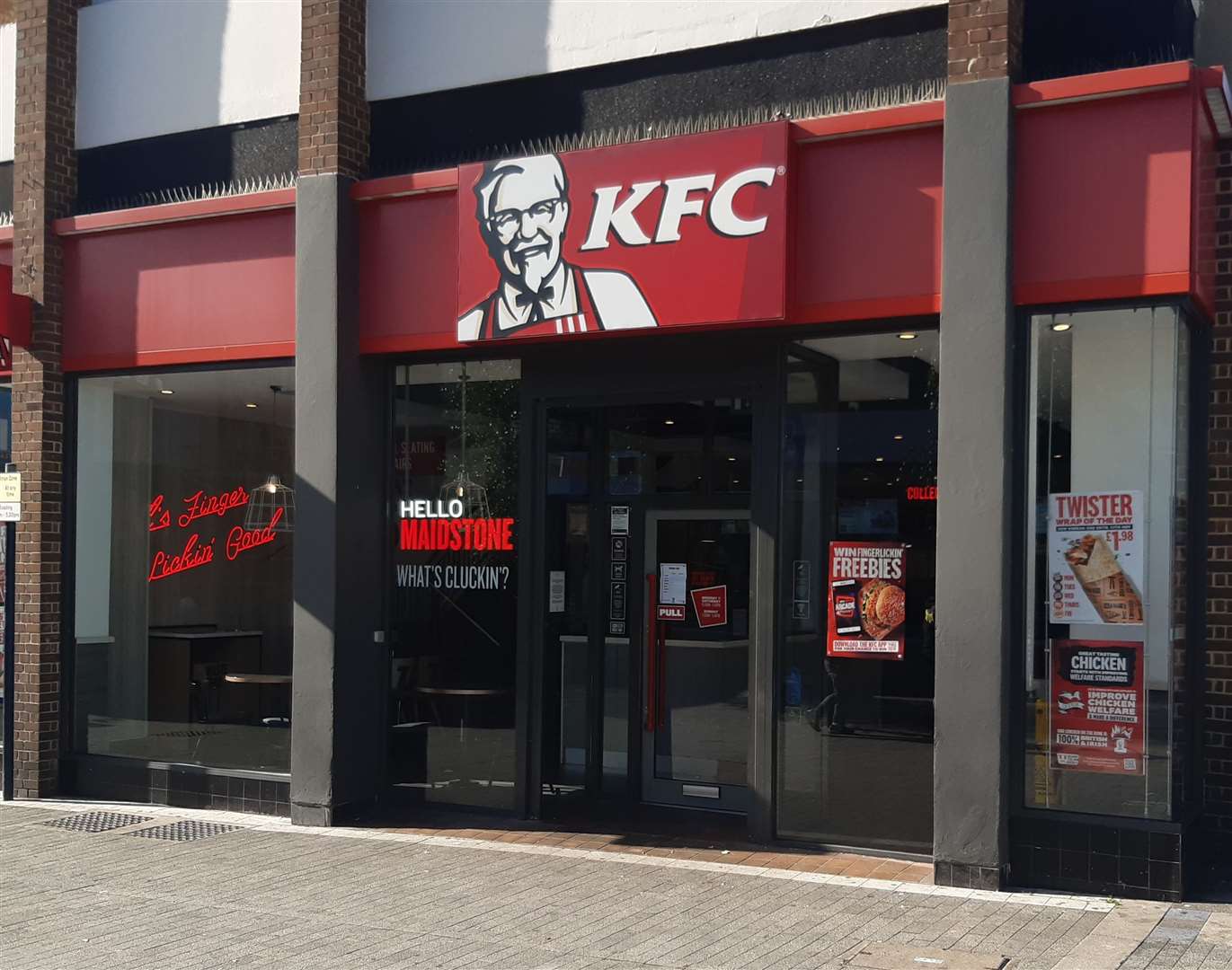 KFC in Week Street, Maidstone, received a two out of five rating for food hygiene