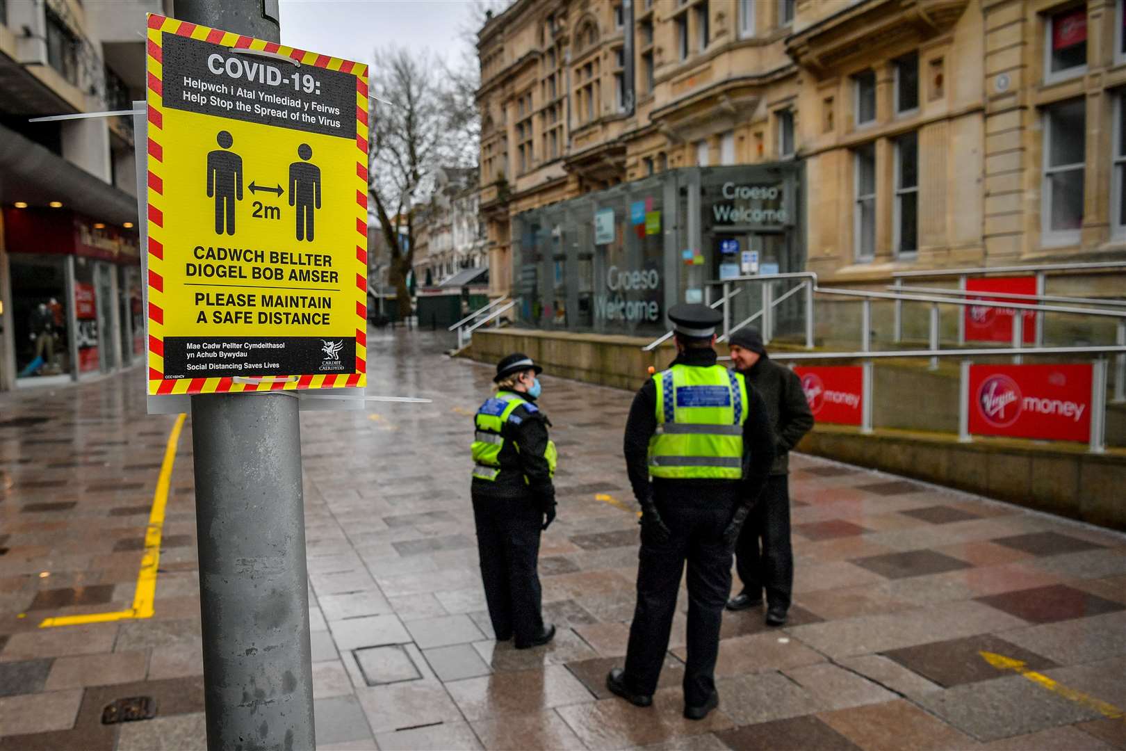 Wales went into the highest alert level 4 before Christmas (Ben Birchall/PA)