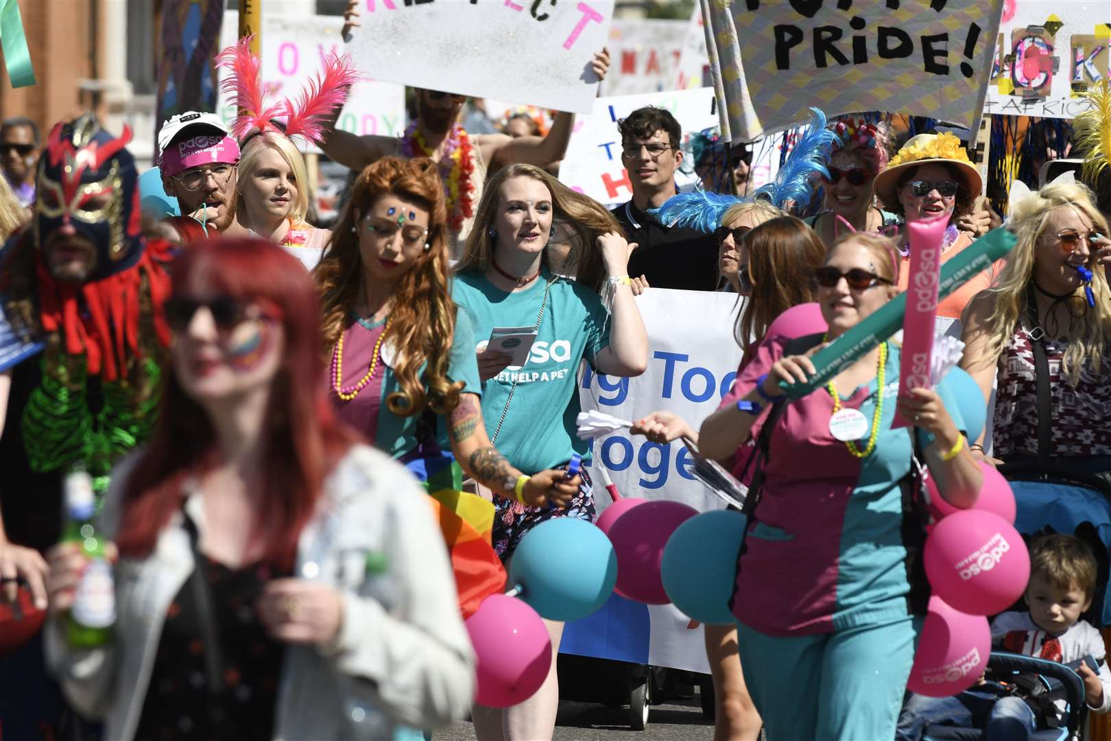 Crowds in Margate at the Pride event in 2018. Picture: Tony Flashman