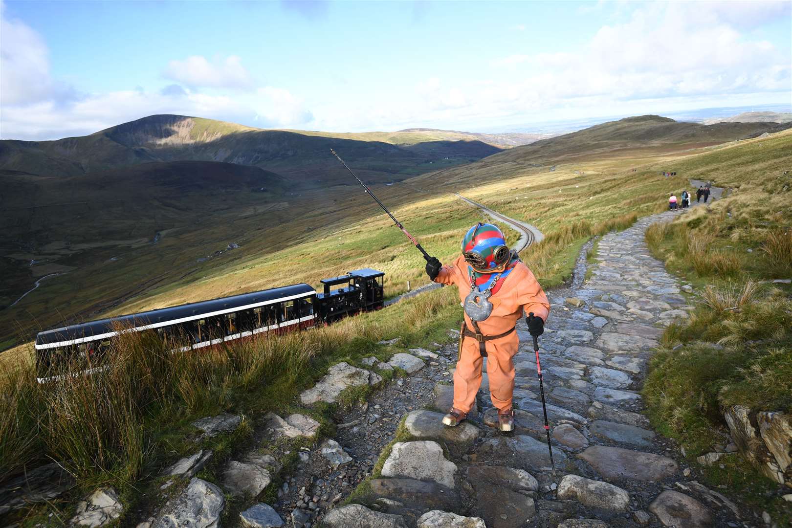 Lloyd Scott has raised more than £5 million in over 30 years of fundraising challenges (Joe Giddens/PA)