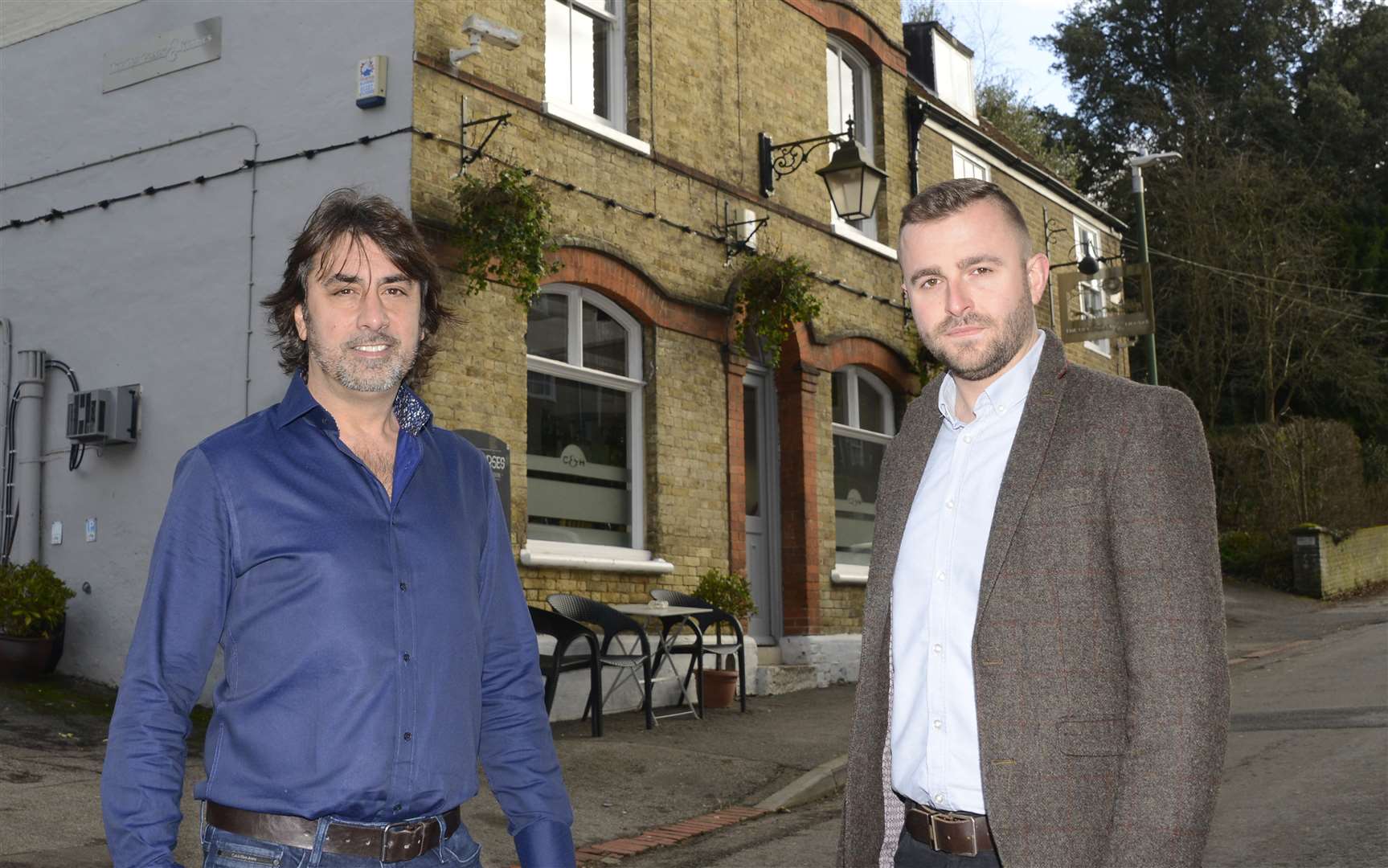 New landlord Eddie Sargeant (left) and head chef Jack Webster