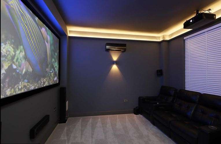 The house even has a cinema room