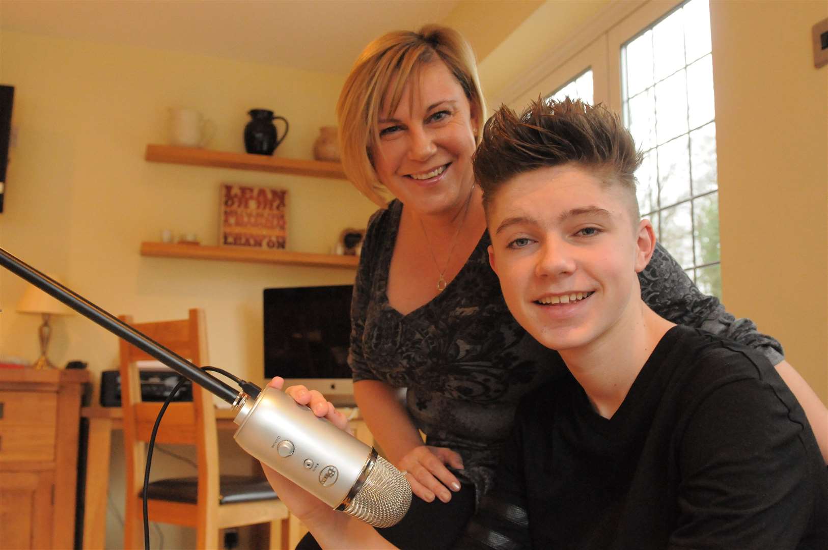 Harvey with mum Nicky back in 2014