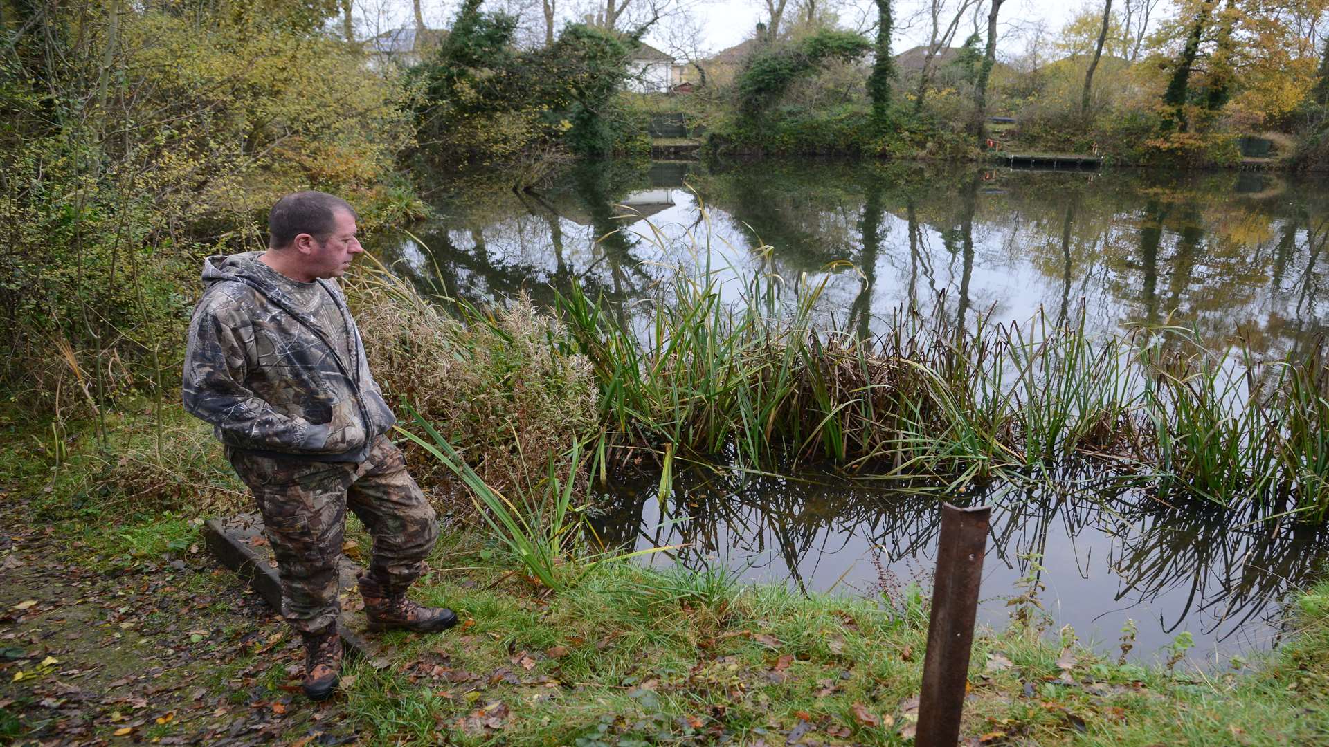 Clive Stanley at the lake