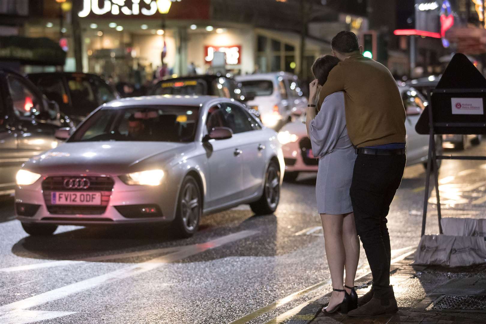 The restrictions have devastated businesses on Birmingham’s usually busy Broad Street, Mike Olley said (Jacob King/PA)