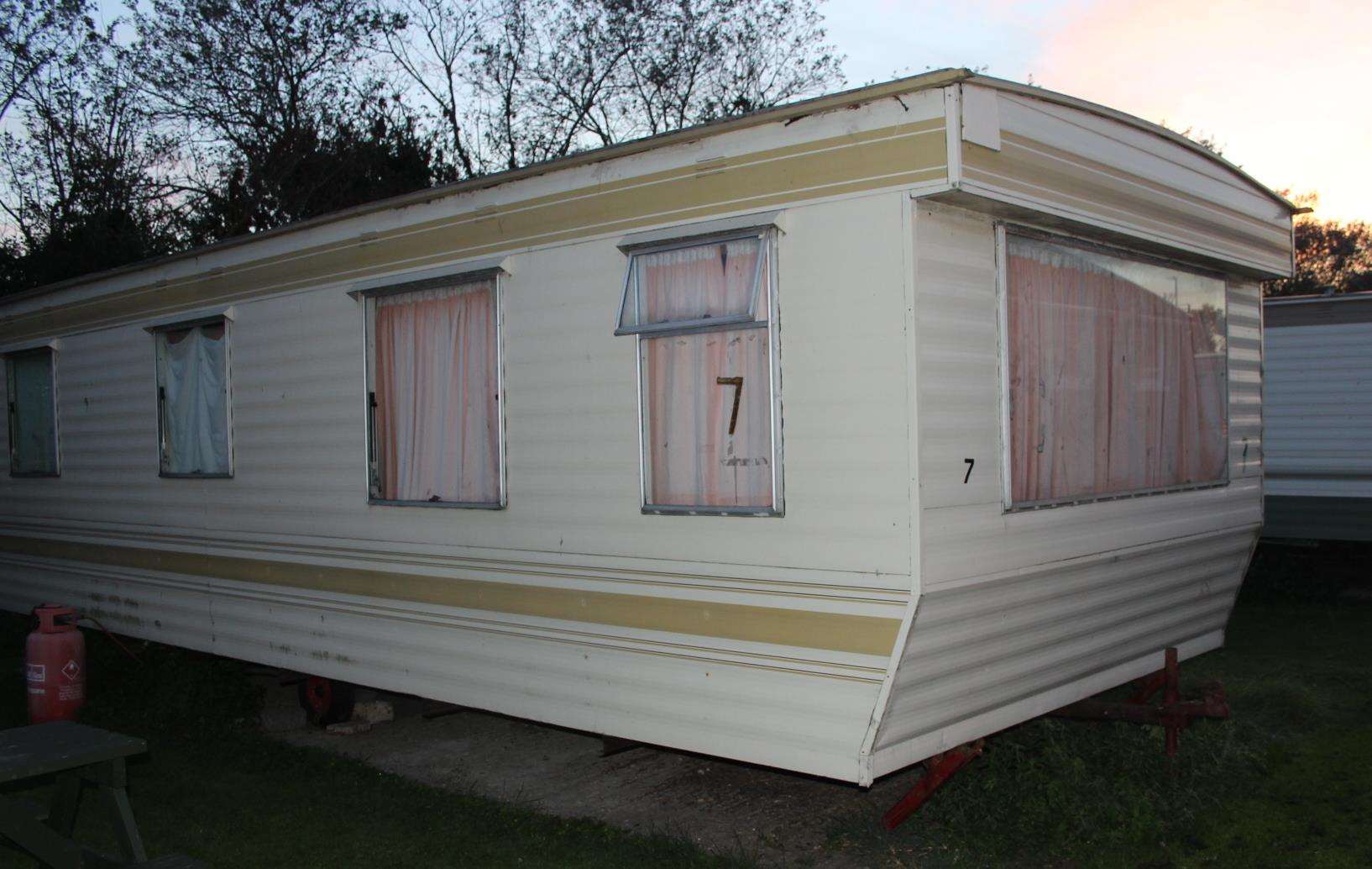 Caravan at Seabreeze park, Sheerness, where Anne McManus lived (4669143)