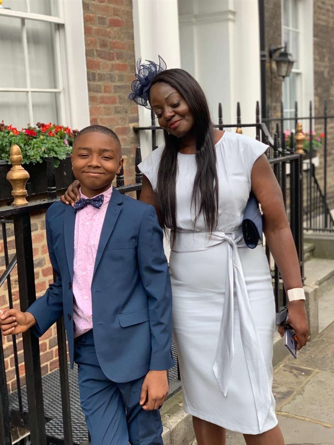 Kai Agyepong with his mother Alice (Alice Agyepong/PA)