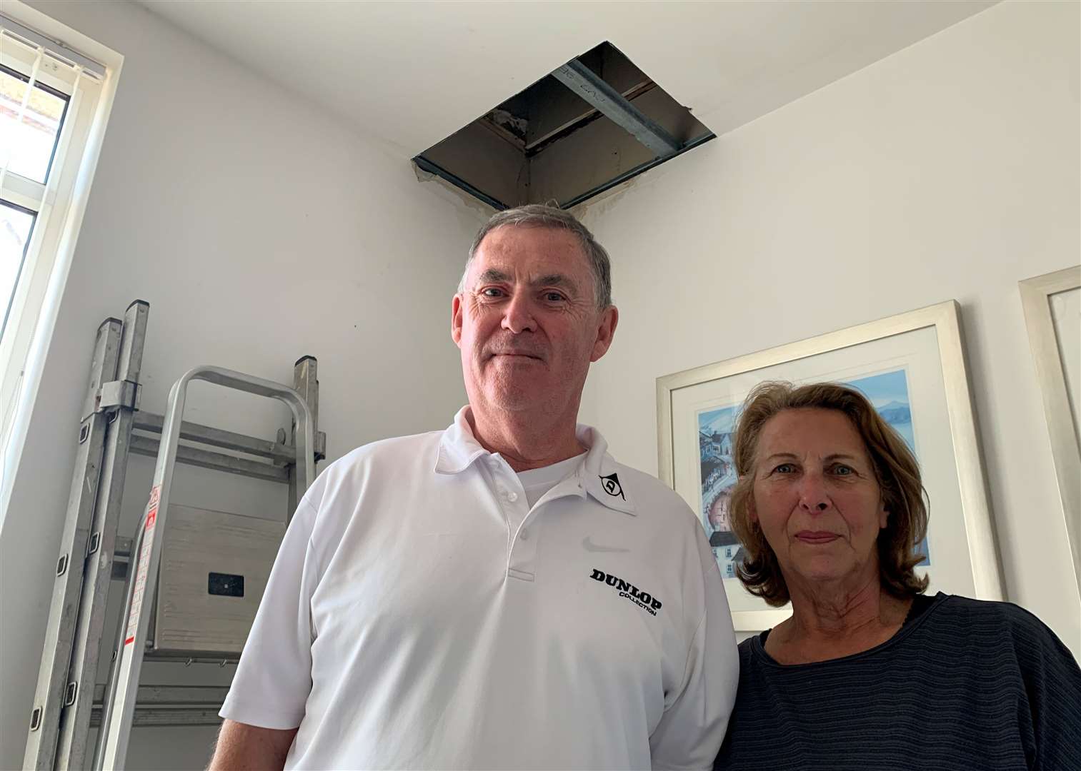 Leaky roof at flat in New Meridian Village, Ramsgate, leaves couple unable to use living room for almost a year