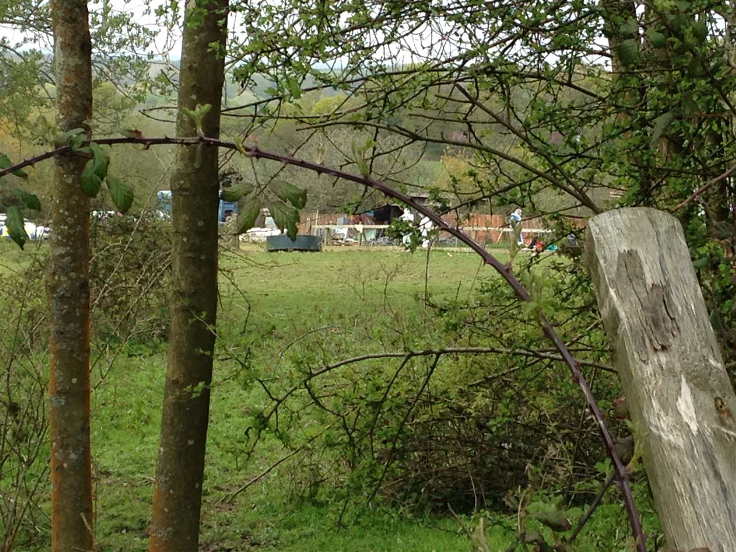 The scene of the fatal shooting in Goudhurst