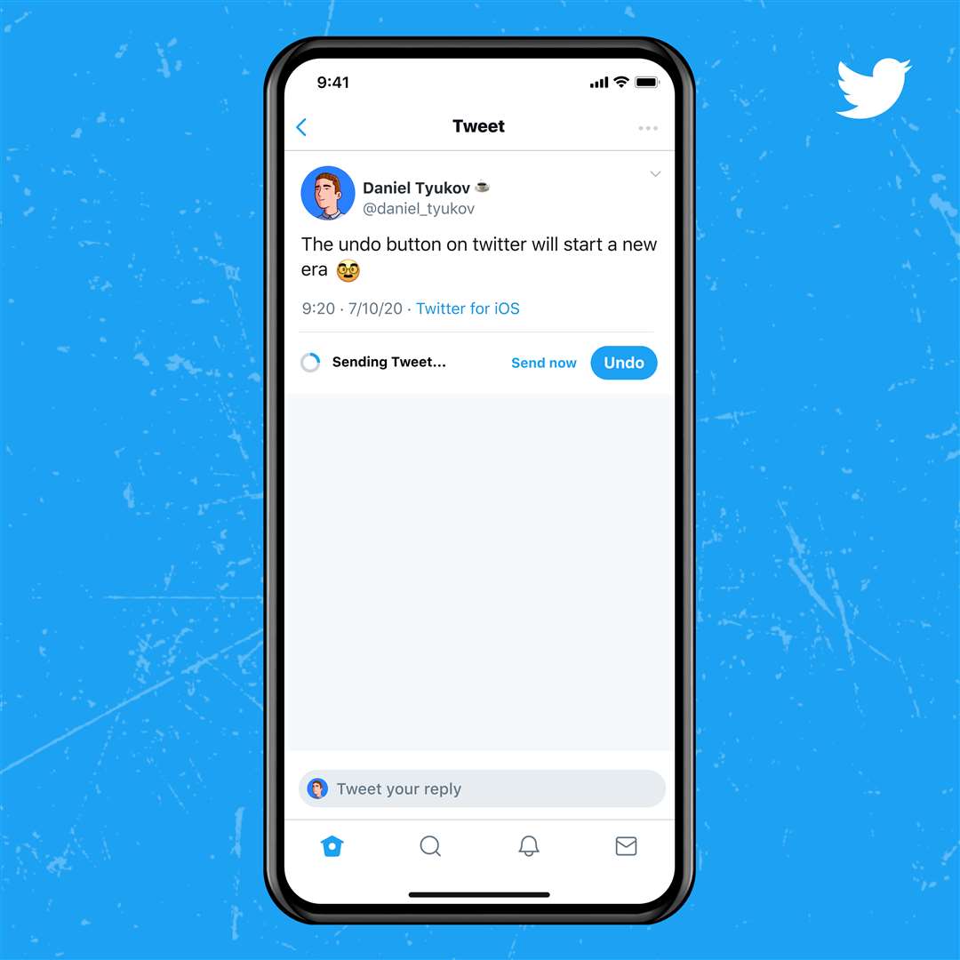 Twitter Blue’s ‘Undo Tweet’ feature (Twitter/PA)