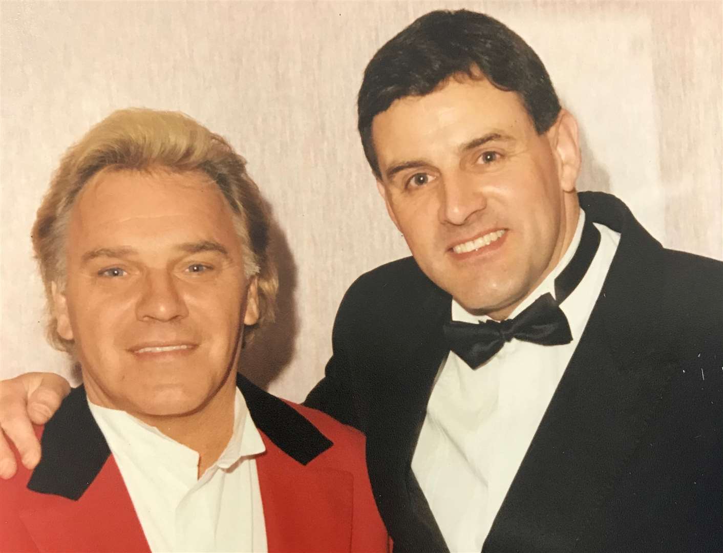 Ray photographed with Freddie Starr