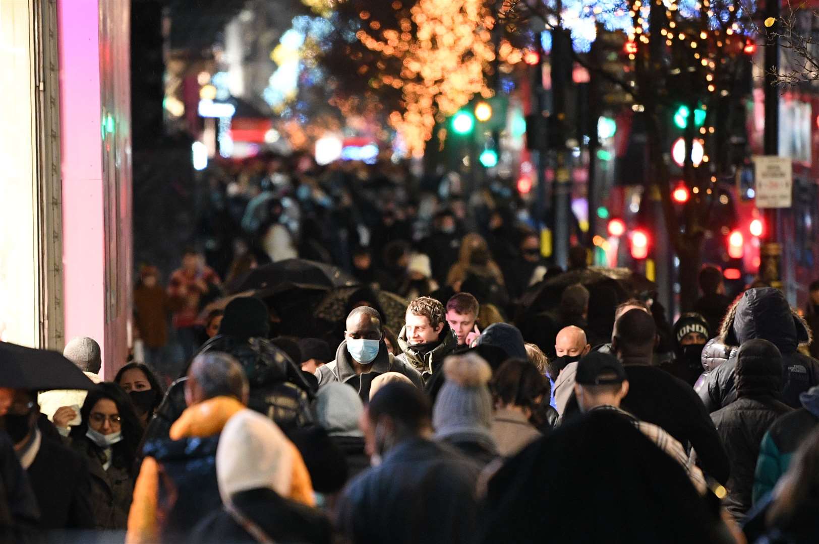 People shopping on Oxford Street on Saturday afternoon (Stefan Rousseau/PA)