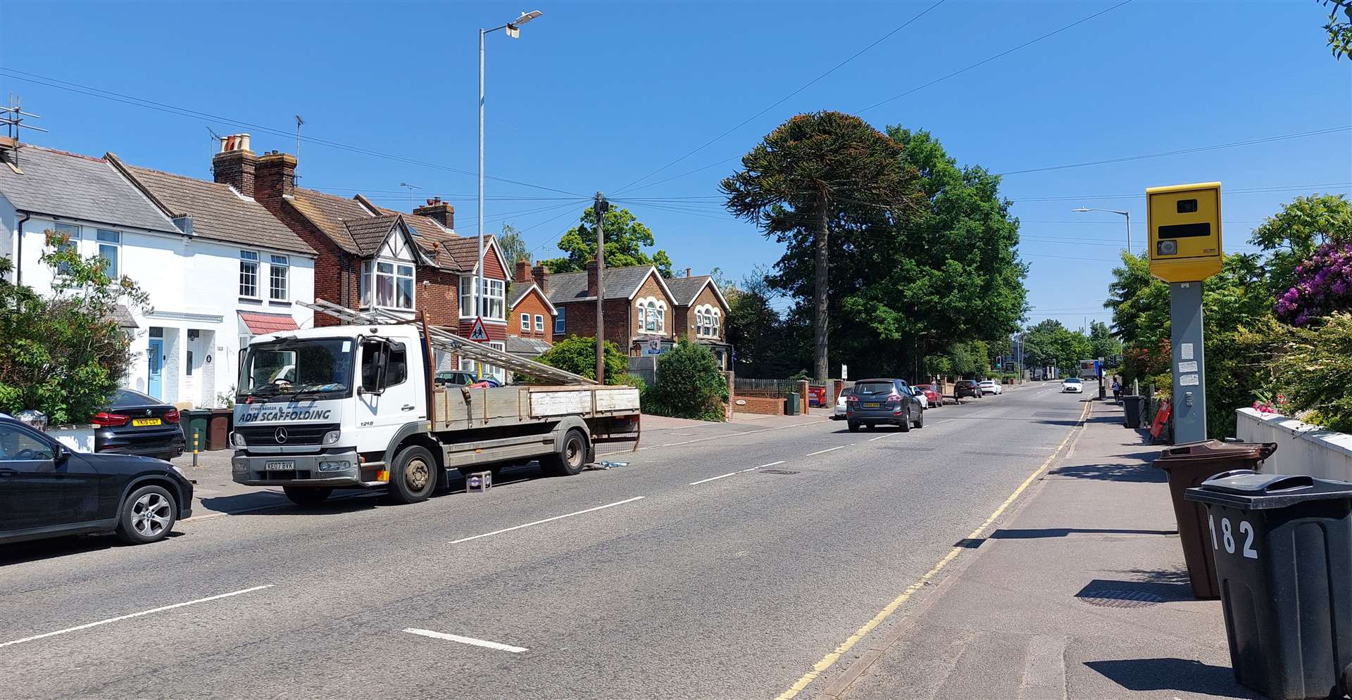 The A292 Hythe Road in Ashford