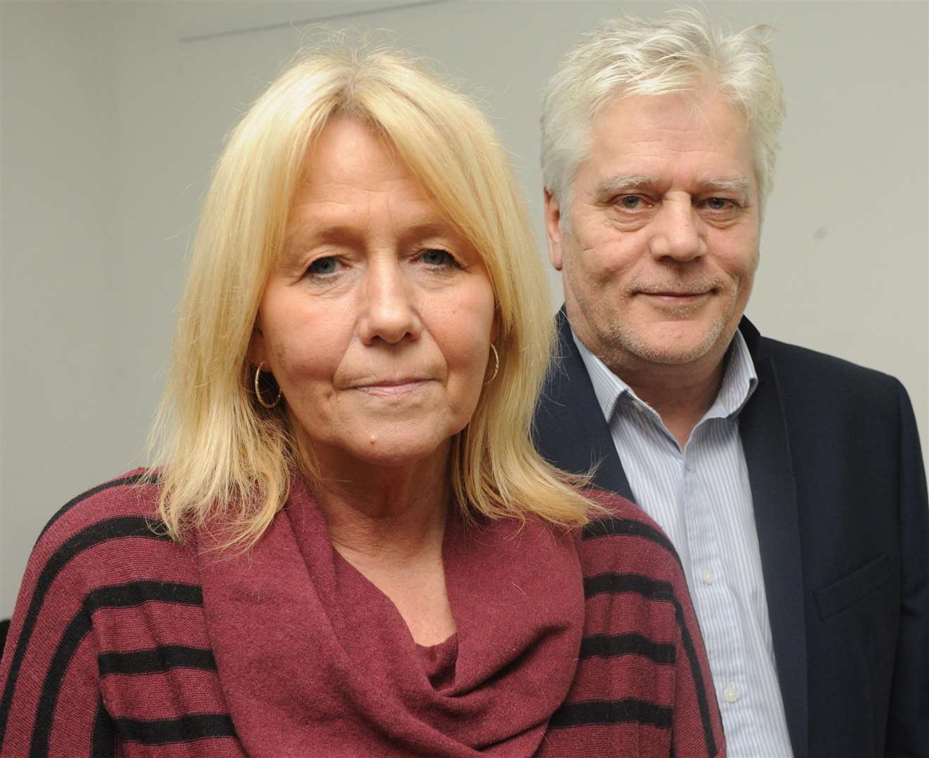 Rob's parents Sally Holder and Colin Knox