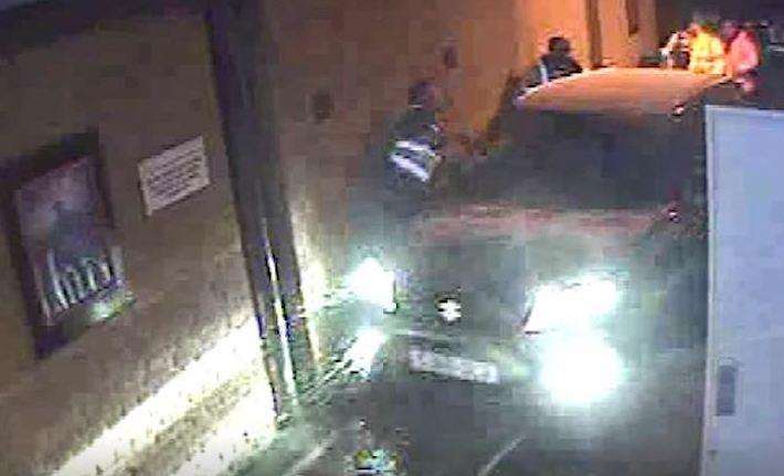 CCTV shows Mohammed Abdul driving his Suzuki Vitara at Blake’s nightclub in Gravesend last March