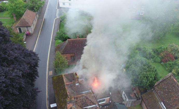 The restaurant was destroyed in a fire back in 2016. Picture: Geoff Jones and Stanley Hance