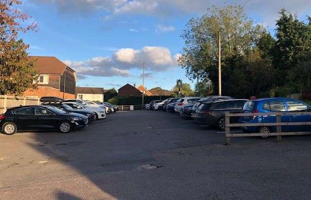 Even though there was plenty of work going on to spruce up the Three Crutches, a packed car park is testament to its popularity