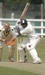 Chris Thompson batting for Lordswood