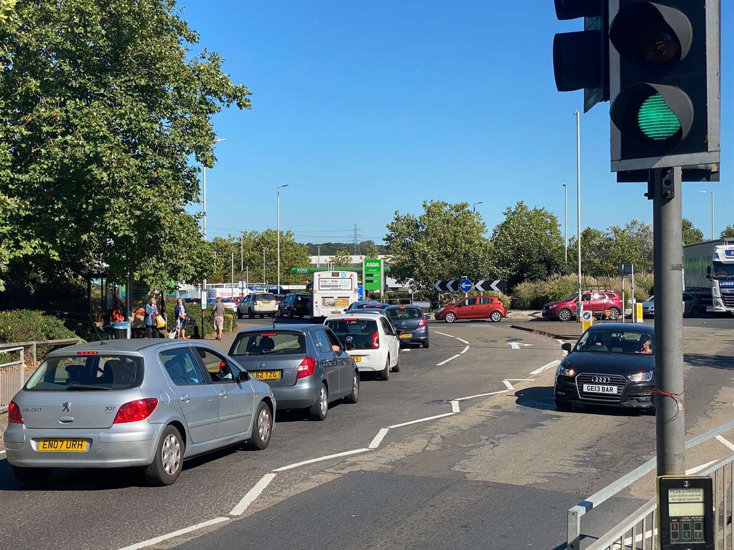 Armed police were spotted near Asda in Sturry Road. Stock picture: Alex Lister