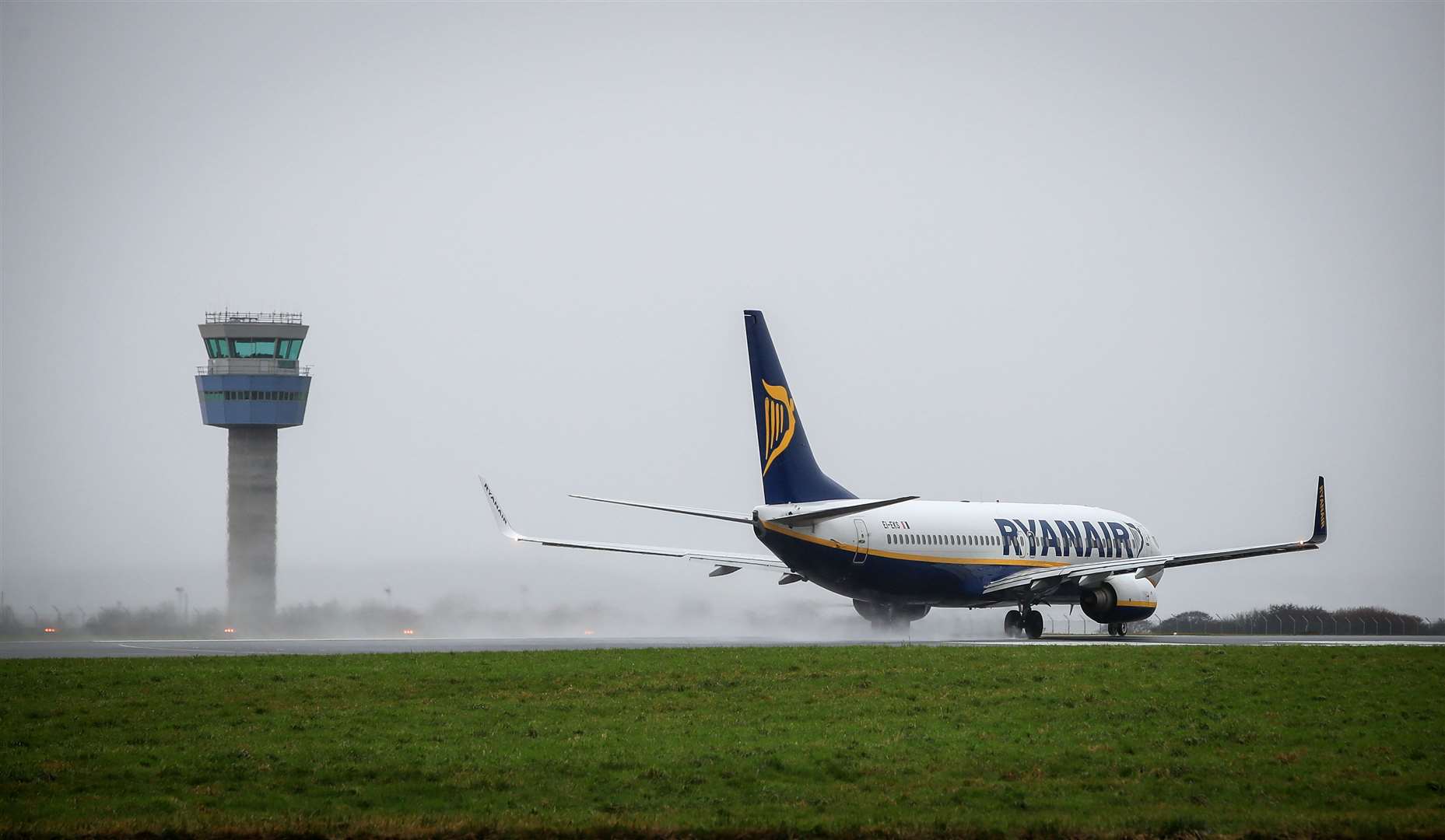 A plane at Liverpool John Lennon Airport (Peter Byrne/PA)