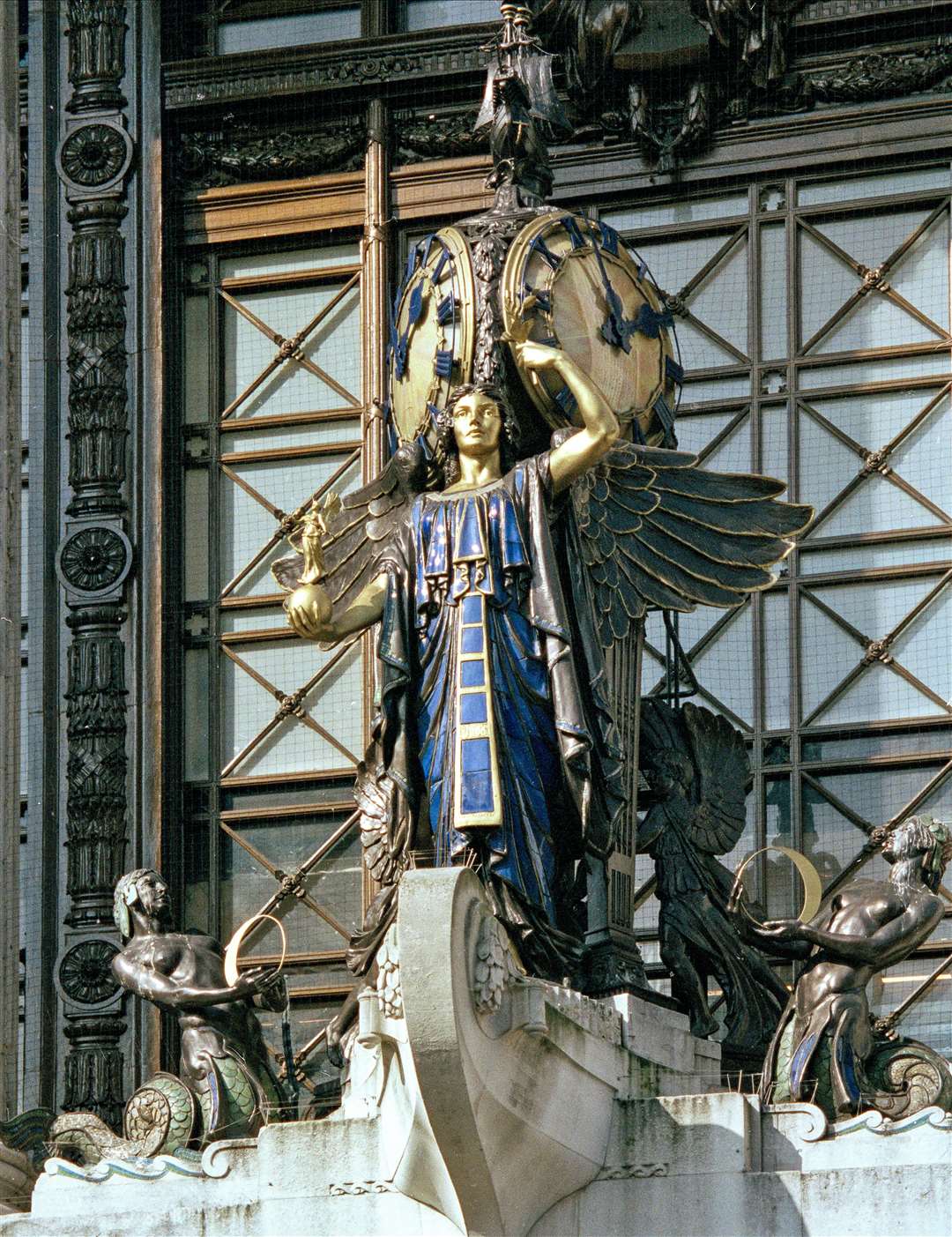 The clock tower on the Selfridges department store in London (Heritage England/PA)