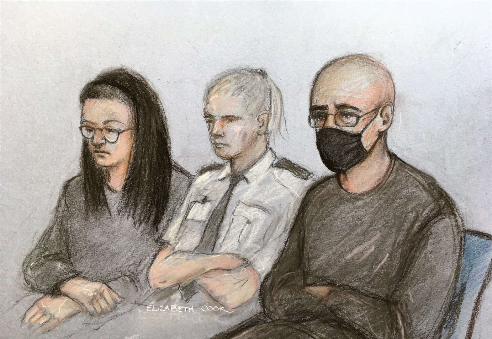 Angharad Williamson and John Cole had denied Logan’s murder (Elizabeth Cook/PA)