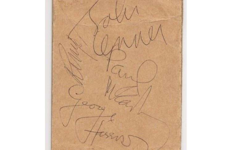 This autograph of all four Beatles fetched thousands recently