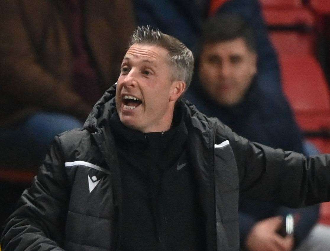 Gillingham manager Neil Harris reacts to their goalless draw with Sheffield Wednesday. Picture: Keith Gillard