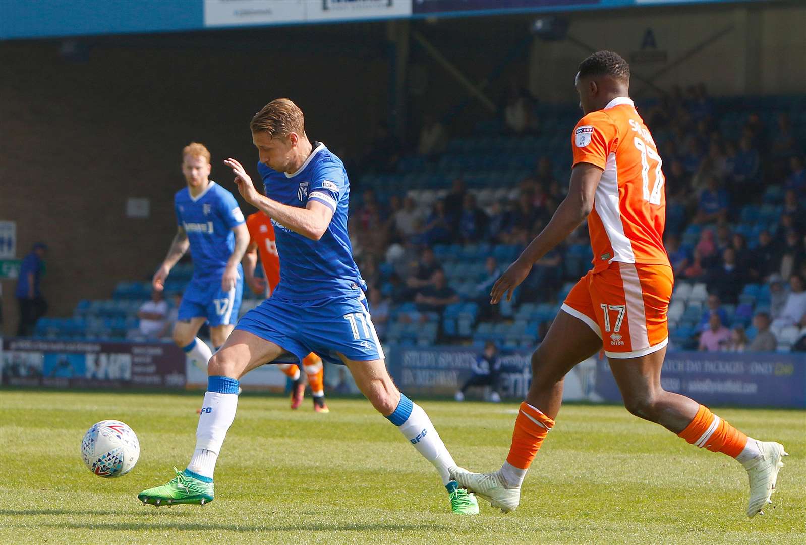 Gillingham midfielder Lee Martin on the ball Picture: Andy Jones