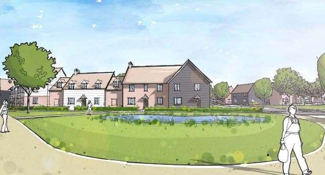 Plans for 135 homes at Pond Farm in Newington have been refused by Swale Council. Picture: Gladmans