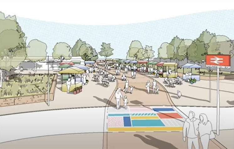 How the entrance to Beachfields could look if Swale council's application is successful. Graphic: GT3 Architects