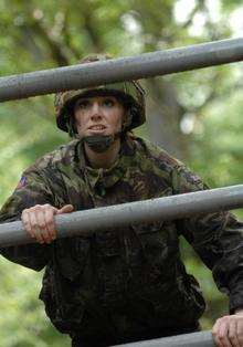 Katrina Hodge, a Lance Corporal who's just been named Miss England.