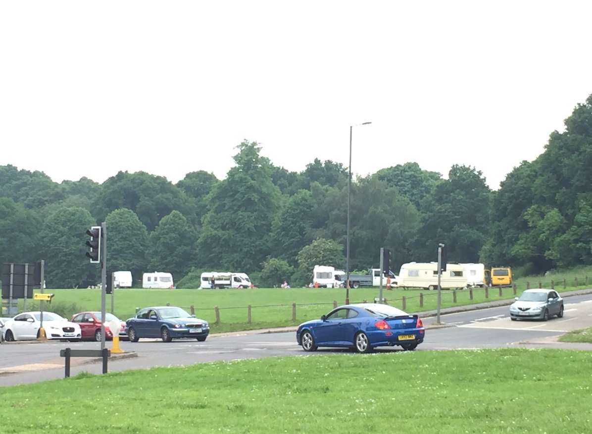 The group has moved on to the lower cricket pitch. Picture: Rebecca Mansfield