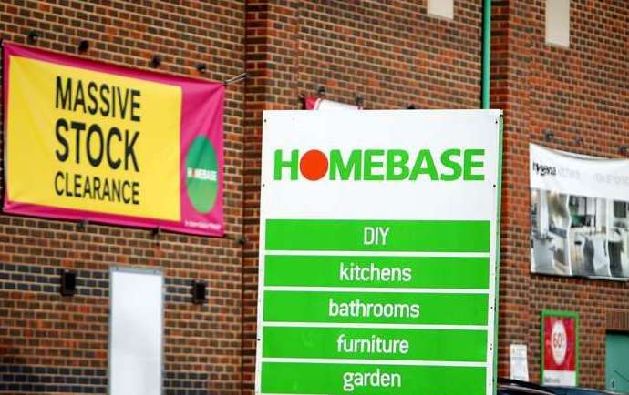 A huge question mark looms over Homebase stores and jobs. Picture: Steve Parsons/PA