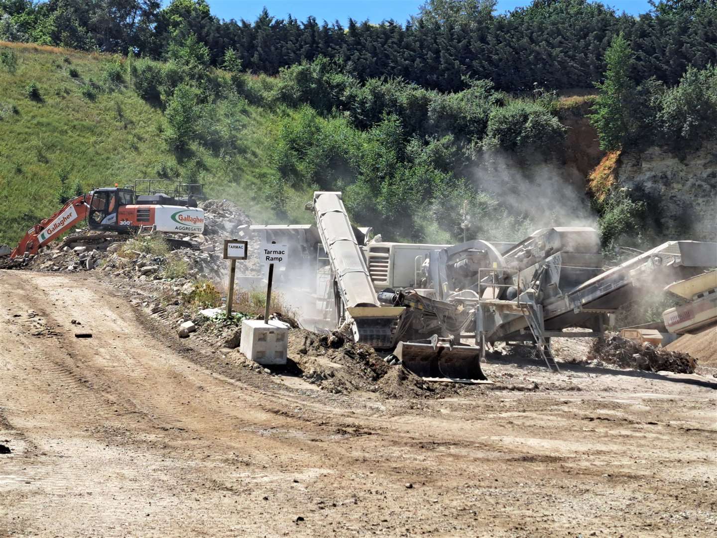 A scene from the existing Gallagher's quarry