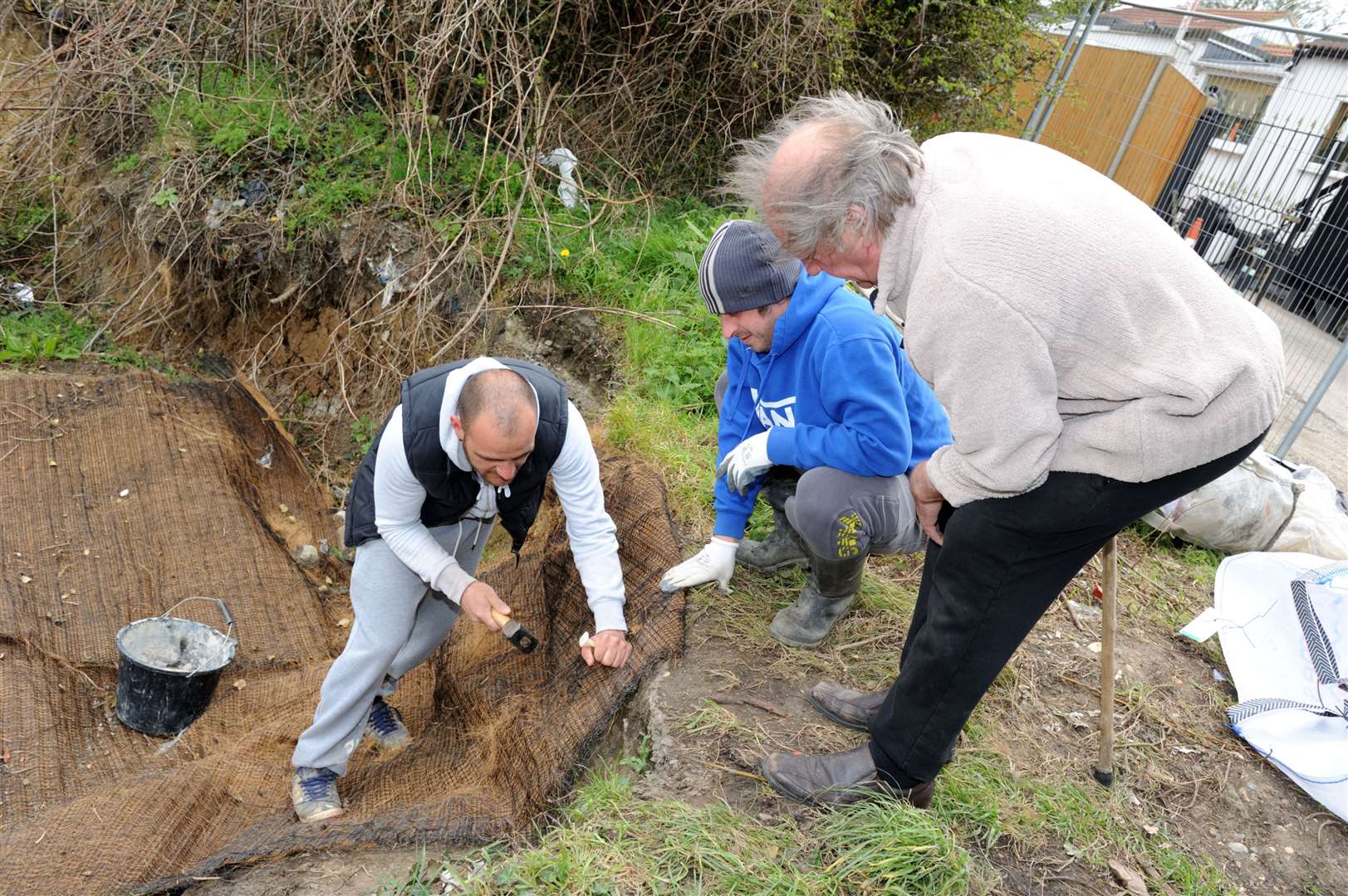 Netting was put down in 2016 in a bid to limit erosion