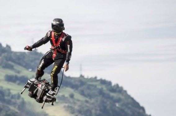 Franky Zapata first person to cross English Channel on hoverboard