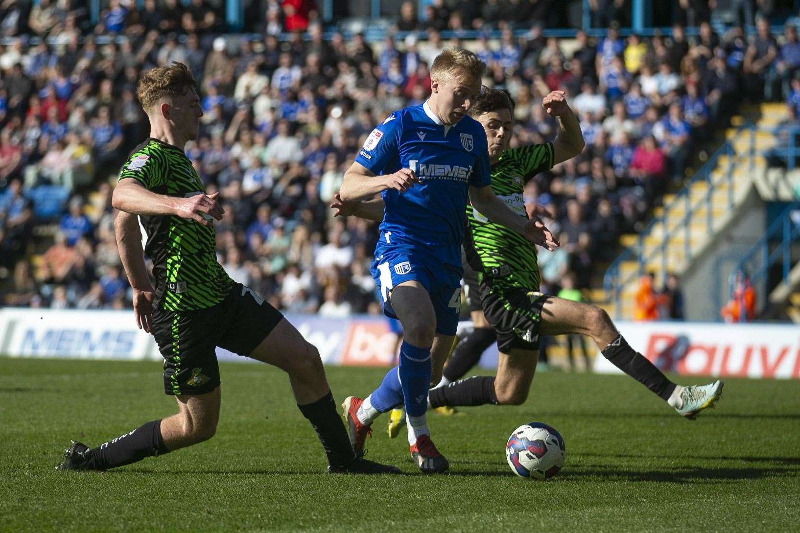 George Lapslie on as a substitute against Doncaster