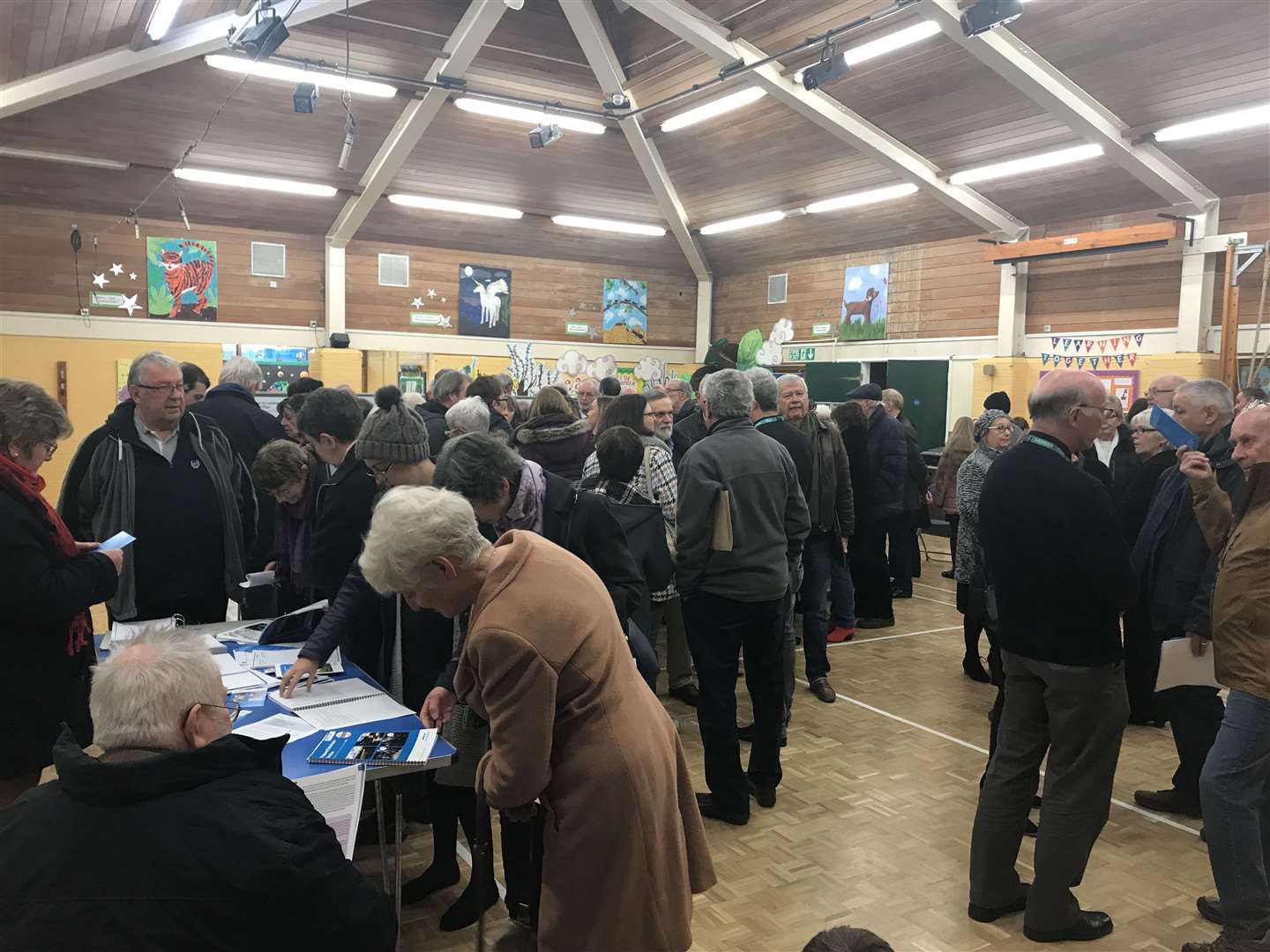 Residents gathered at the council's drop-in sessions to find out more about the development