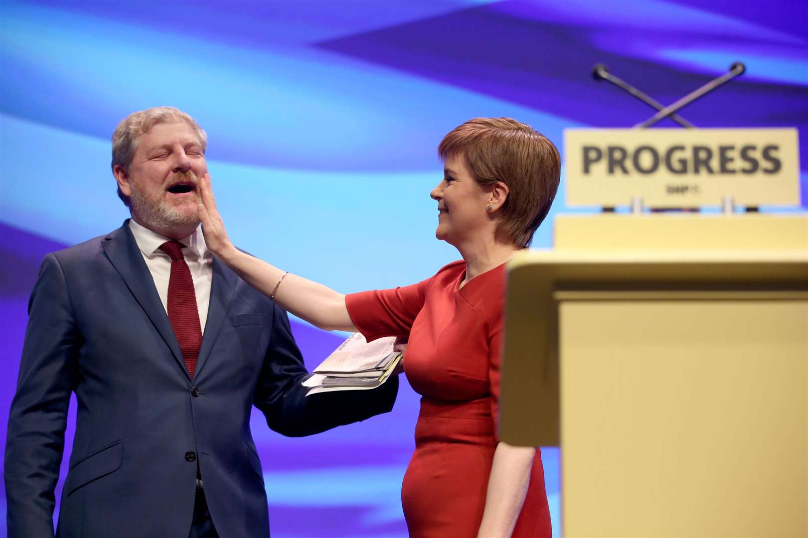 Angus Robertson is the current bookies favourite to take over, although no candidates have announced their intention to stand (Jane Barlow/PA)