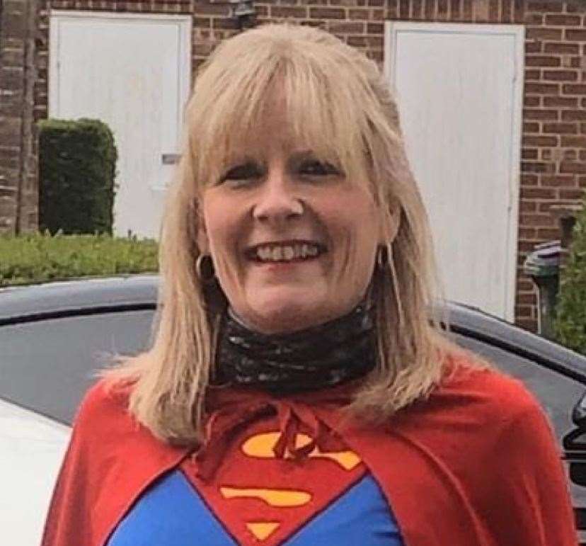 Hawkinge Hurricanes were set a fancy dress or matchy matchy challenge. Charlotte Strickland - a true superwoman (33535892)