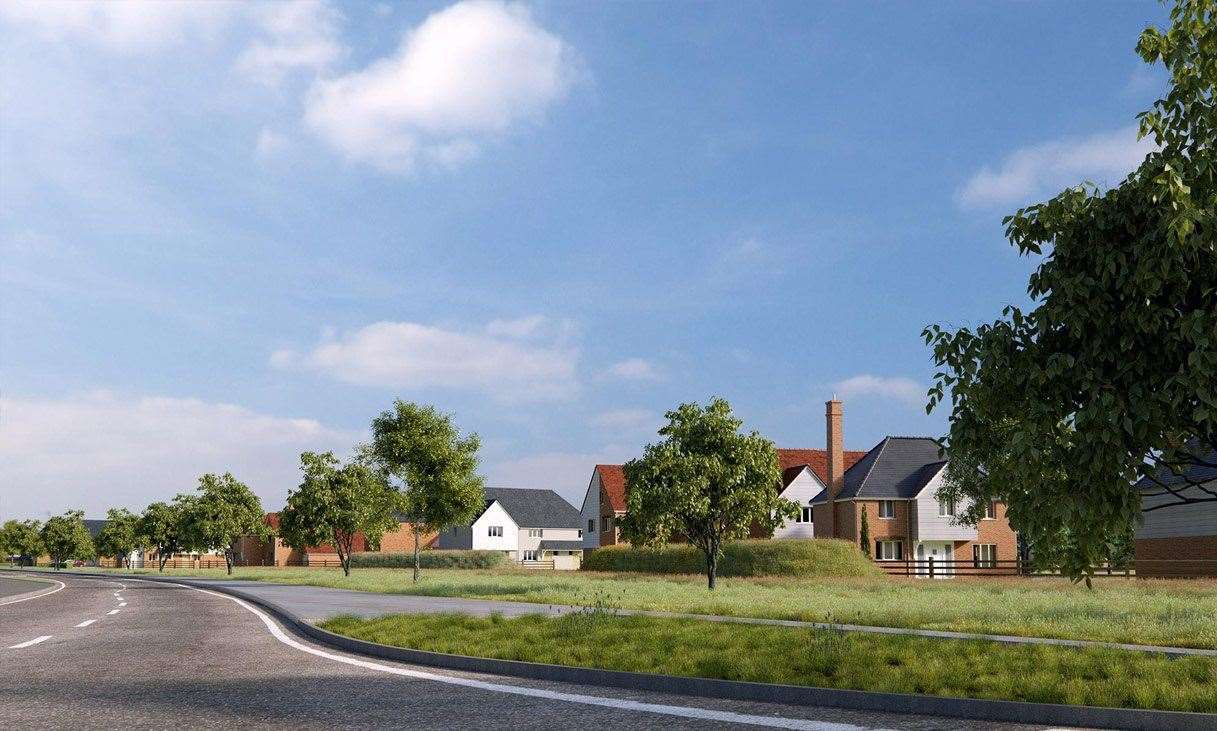 Quinn Estates submits plans for 50 homes at Hoplands Farm, Hersden near ...