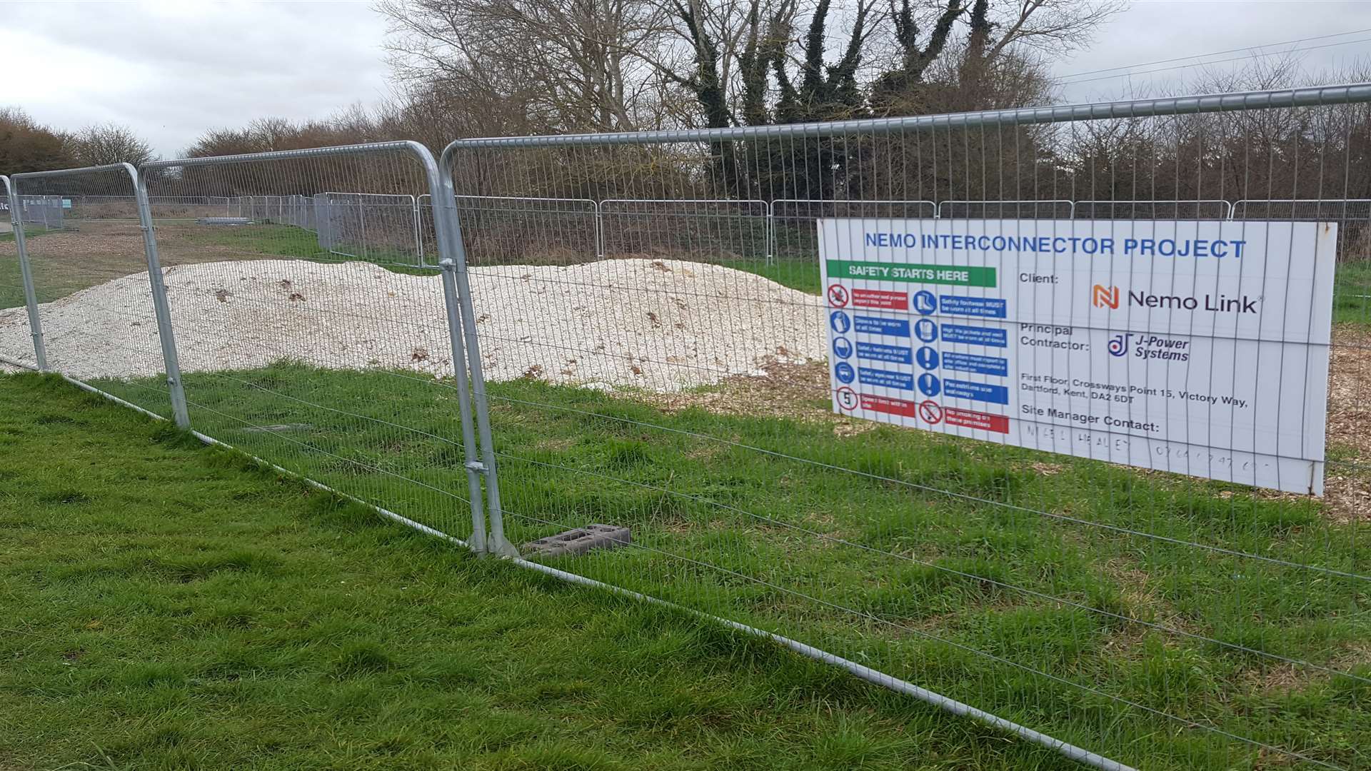 Preparatory work for the Richborough Connection is already underway at Pegwell Bay near Ramsgate