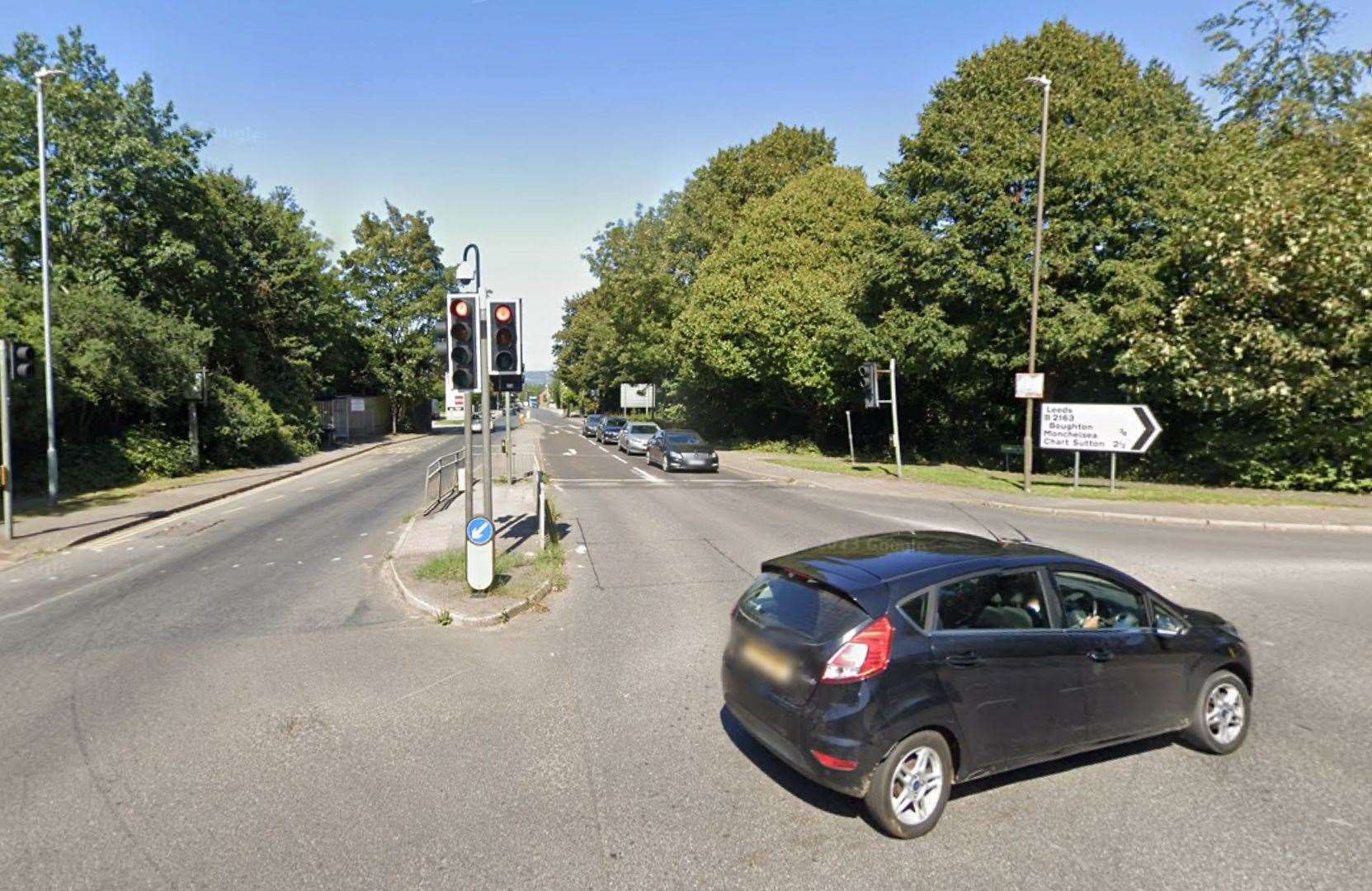 Police have been called to Linton Road in Loose at the junction with Heath Road following a crash. Picture: Google