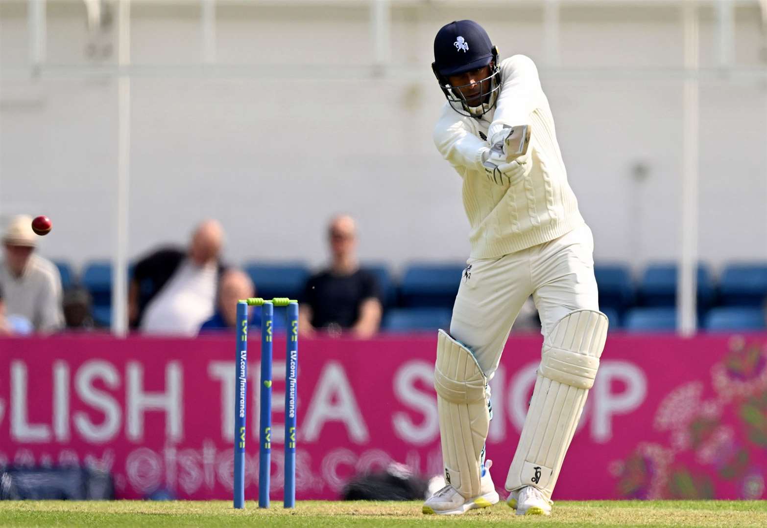 Arafat Bhuiyan caught for two on his debut. Picture: Keith Gillard