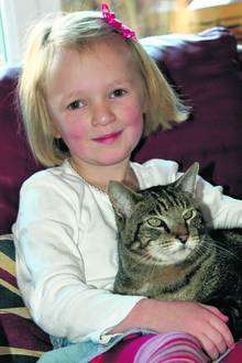 Esme and Buster the cat