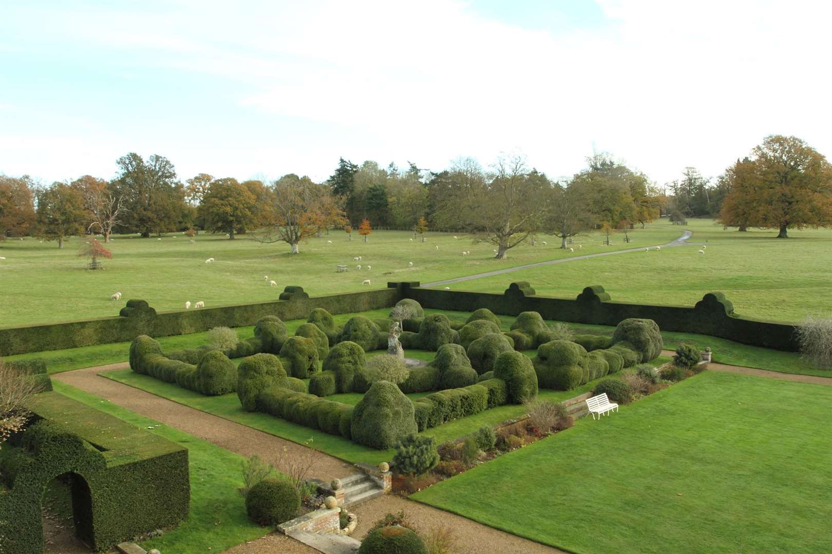 Godinton is home to probably the longest yew hedge in south east England
